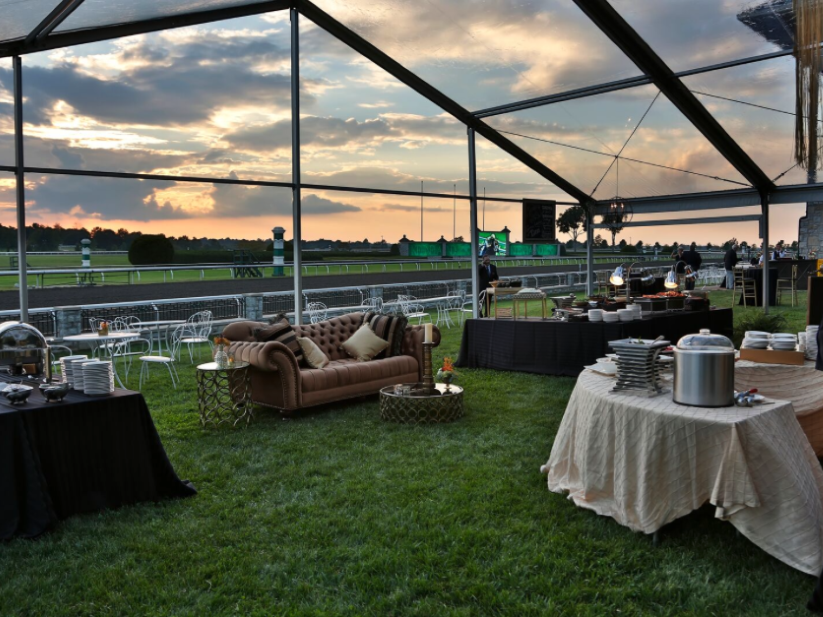 Tent overlooking Racinginsider Club lawn